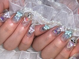 ハロウィンお化けネイル