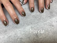 モレリア(morelia)/成人式　ラメ　フレンチネイル