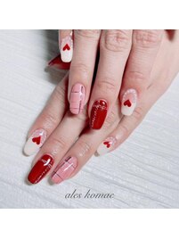 バレンタインネイル☆11000yen