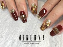 ミネルバネイル(MINERVA nail)/秋冬ボルドー×べっ甲☆