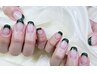 ◆フレンチネイル（クリアベース） ¥7200