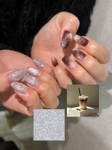 フラッシュ×カフェラテ