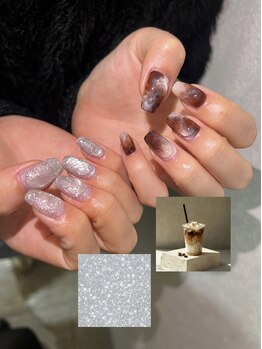 フラッシュ×カフェラテ