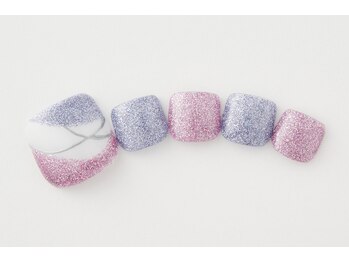 アトリエプラスエヌ(Atelier+N)/【フットネイル】フラッシュラメ