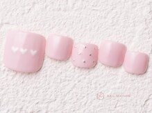 ネイルメゾン 新宿店(NAIL MAISON)/ハートパステル韓国フット¥7500