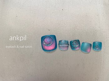 アノカプイル(ankpil)の写真/普段ハンドネイルができない方も♪おしゃれは足元から★朝9時オープン朝活にも◎ハンドとセットもOKです◎