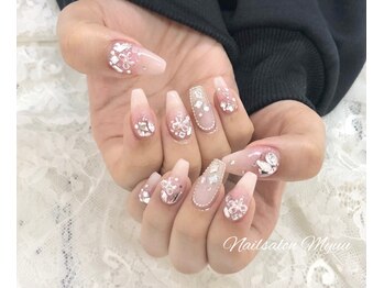 ネイルサロン ミュウ 池袋店(nailsalon Myuu)の写真/手描きアートはミュウ池袋店で★残業帰りでも急なおめかしの場面が来ても対応OK！カル・バイオ追加料無し