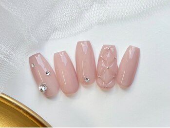 ラヴィット 梅田店(Lovit)の写真/【パラジェル認定サロン】自爪が薄い、削りたくない方必見◎爪の状態に合わせてジェルを変更する徹底ぶり!