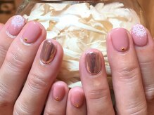 ネイルズ ララ(nails Lala)/ミラーネイル。