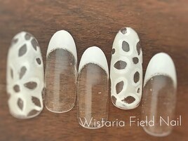 レース　フレンチネイル