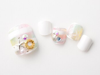 アートラウンジリハナ(Art Lounge Rihana)/マリンフットネイル★