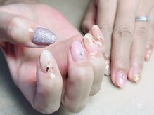 エムネイル(Ｍ)/秋色シェルネイル(^^)