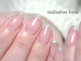 ラメフレンチネイル