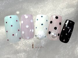 カラフルドットネイル10480円