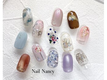 ネイルナンシー(Nail Nancy)の写真/【アート量S/M/Lから選べる】初回オフ無料☆定額コースが人気！1対1でなりたい指先をしっかりヒアリング◎