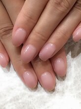 レディグリッター(Lady glitter)/くすみパープル先端ゴールドラメ