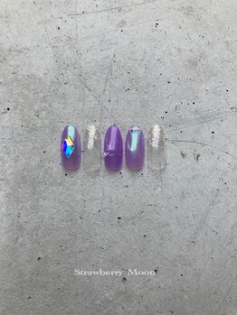 サロンストロベリームーン(Salon Strawberry Moon)/定額ビジューネイル☆¥8980