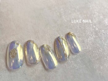 ルークネイル 恵比寿店(LUKE NAIL)/クリアオーロラニュアンス 夏秋