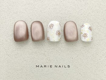 マリーネイルズ 表参道店(MARIE NAILS)/定額¥8,800 スモーキー 0411b