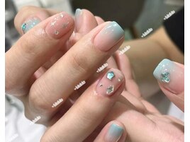 夏色，グラデーション，涼しげ