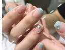夏色，グラデーション，涼しげ