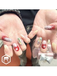 冬のシーズンネイル