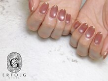 エアフォルク 銀座(ERFOLG)/透明感ピンクマグネットネイル！