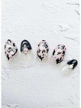 プラスジャム(Plus Jam)/【大人ネイル】レオパードネイル