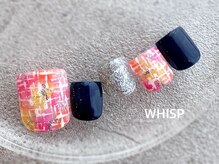 ウィスプ(WHISP)/カラフルツイードネイル/フット