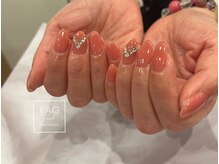 ラグ ネイル(RAG nail)/オレンジ/ビジュー