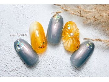 ネイルクローネ(nail crone)/ぷくぷくフラワーネイル