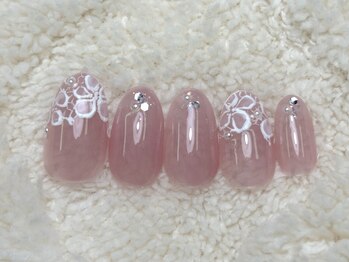 マーチ(March)/手描きレースネイル