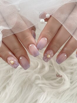 ミア(Mia)/立体フラワーネイル