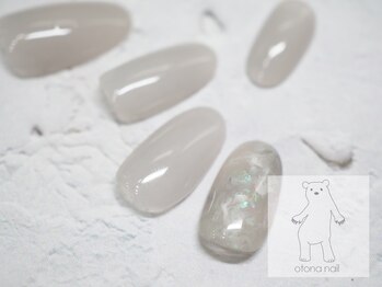 オトナネイル(otona nail)/グレイッシュカラーのニュアンス