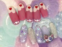 アン ジョーヌドラゴ/【自爪ネイル】ふわふわネイル