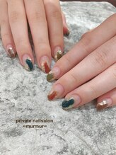 プライベート ネイルサロン マーマ(murmur)/変形フレンチネイル