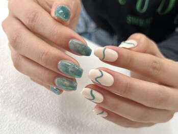 リット バイ セブンルックス 大宮東口店(Lit by 7LOOKS)/90分アート/8000/持ち込み