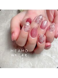 さくらんぼ×マグネットネイル