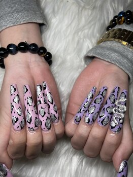 リット(Lit)/ヒョウ柄ネイル
