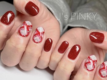 ネイルスペース ジェイズ ピンキー(NAIL SPACE J's PINKY)/赤チェック