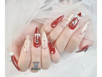 ゴテかわ(GOTE KAWA)/長さだし、クリスマスネイル