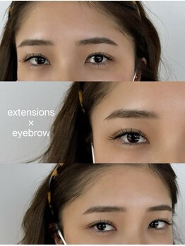 ハイク バイ ジェン(HIKE by gen.)/まつげエクステ × 眉毛