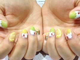 クリームソーダネイル