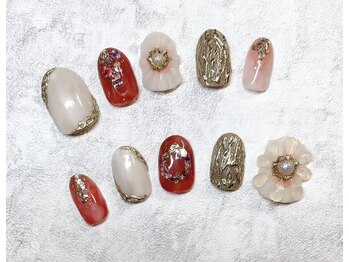 リーヴェ(Riebe)/【オーダーチップ】押花ネイル