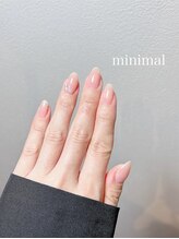 ミニマル(minimal)/繊細なラメグラデ×パール