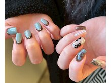 モニカ(MONICA)/ブルー×ブラウンネイル☆