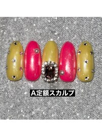 ビジューパーツ×ストーン