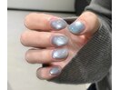 水色マグネットネイル
