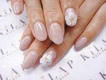 ネイルサロン キラップ(Nail Salon KiLAP)/【￥6980】重ね３Dお花ネイル♪