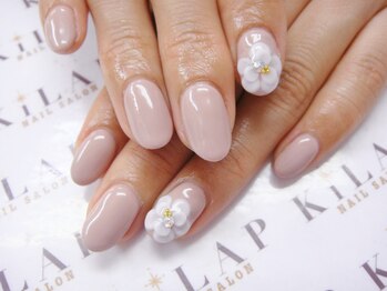 ネイルサロン キラップ(Nail Salon KiLAP)/【¥6980】重ね3Dお花ネイル♪